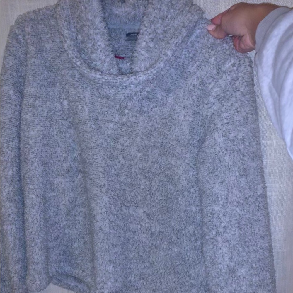 aerie Fleece Turtleneck Sweater